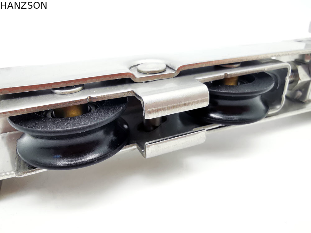 Nylon schuifdeurrollers 21*20 Zwaar werkend roestvrij staal vensterwiel katrol