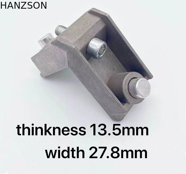 Matrijs Gegoten van de het Profielhoek van het vensteraluminium Verbinding 13.5mm Thinkness 27.8mm Breedte